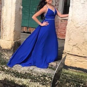 Royal blue prom or formal dress